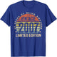 Vintage 2007 Limited Edition 19-Year-Old 19th Birthday T-Shirt - T-Shirt | Royal
