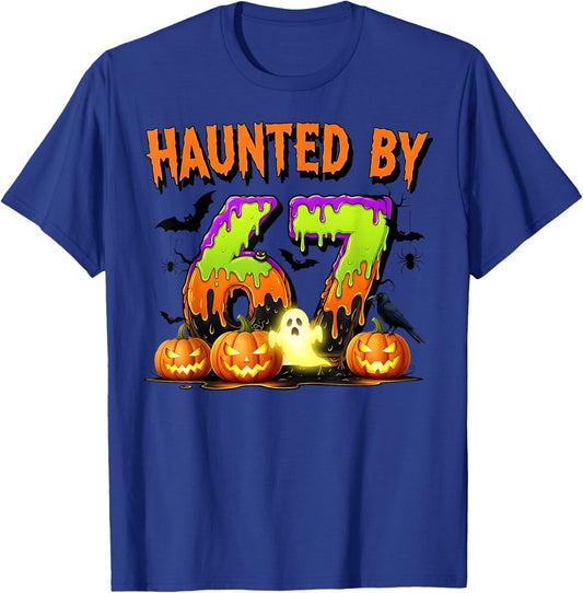 67 Funny Six Seven Gen Alpha Z Halloween 67 Haunted by 67 T-Shirt - T-Shirt | Royal