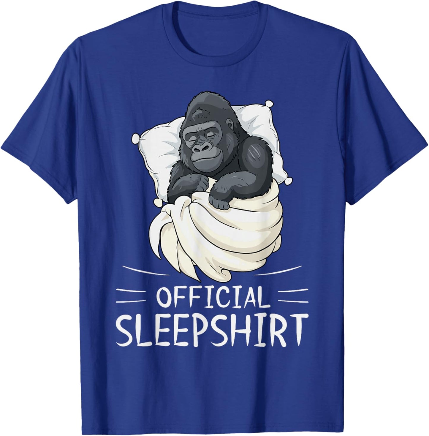 Gorilla Animal Official Sleepshirt Pajamas Nightgown T-Shirt - T-Shirt | Royal