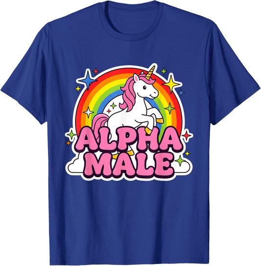Alpha Male Unicorn T-Shirt - T-Shirt | Royal
