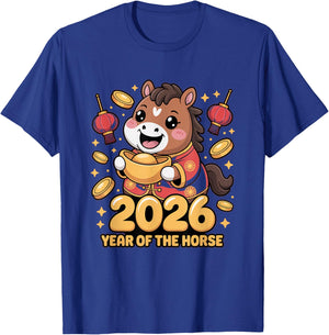 Year of The Fire Horse 2026 Festive Chinese New Year T-Shirt - T-Shirt | Royal