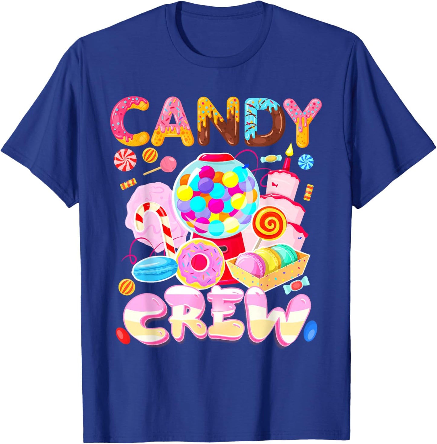 Candy Land Candy Crew Party Halloween Costumes Adult Women T-Shirt - T-Shirt | Royal