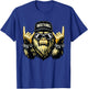Bigfoot Rock On Sasquatch Heavy Metal Vibes Men Women Kids T-Shirt - T-Shirt | Royal
