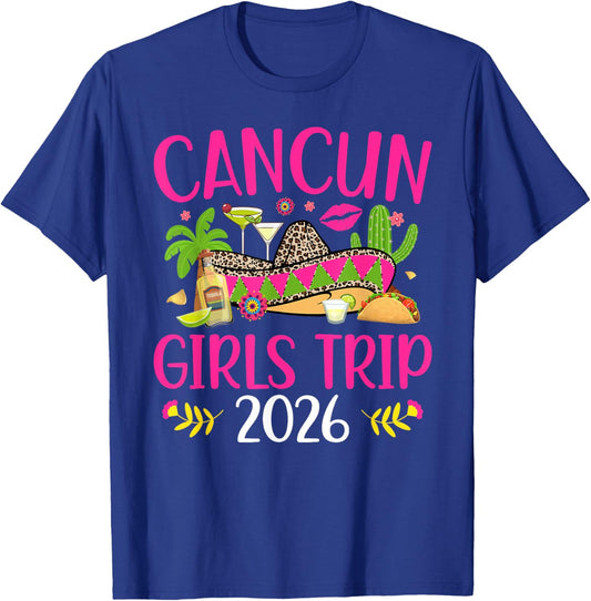 Cancun Girls Trip 2026 Vacation Cancun Girls Travel T-Shirt - T-Shirt | Royal