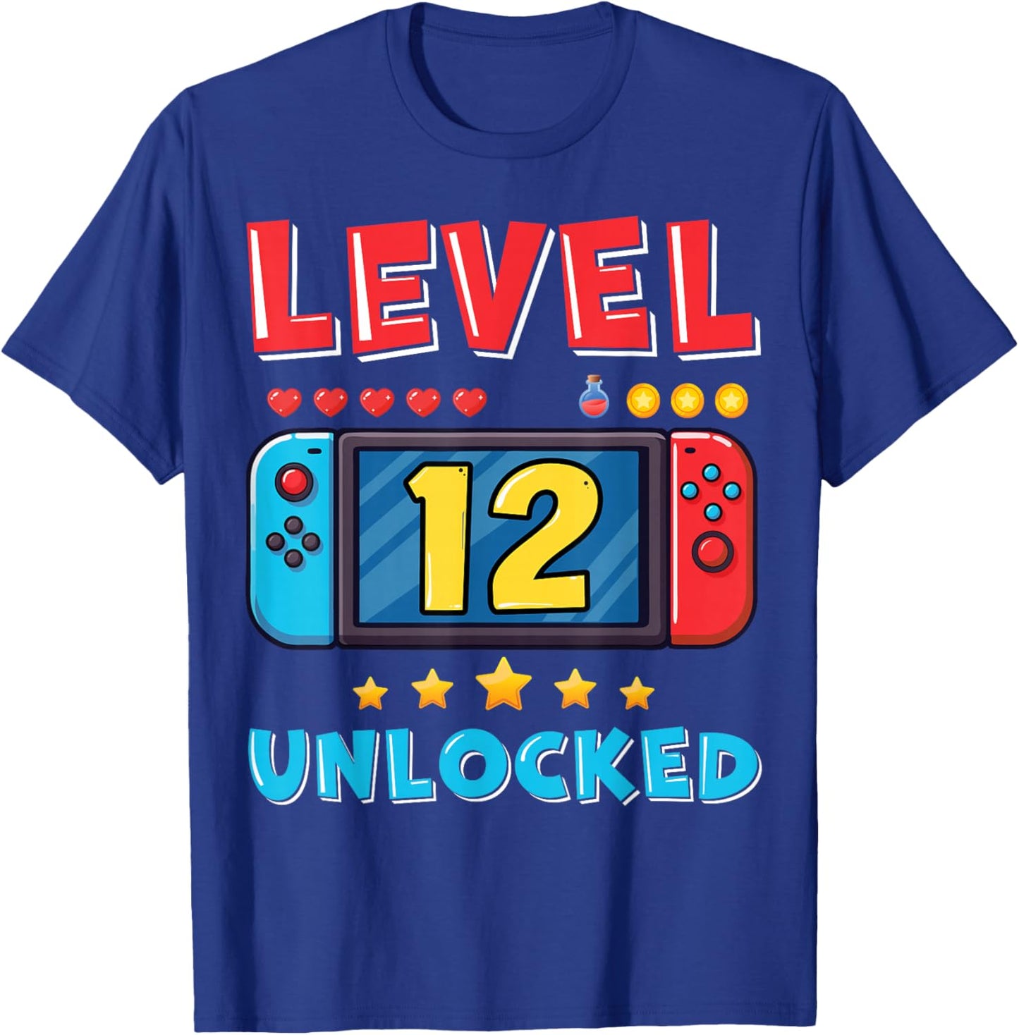 12 Year Old Bday Decorations Son Boy 12yr 12th Birthday T-Shirt - T-Shirt | Royal