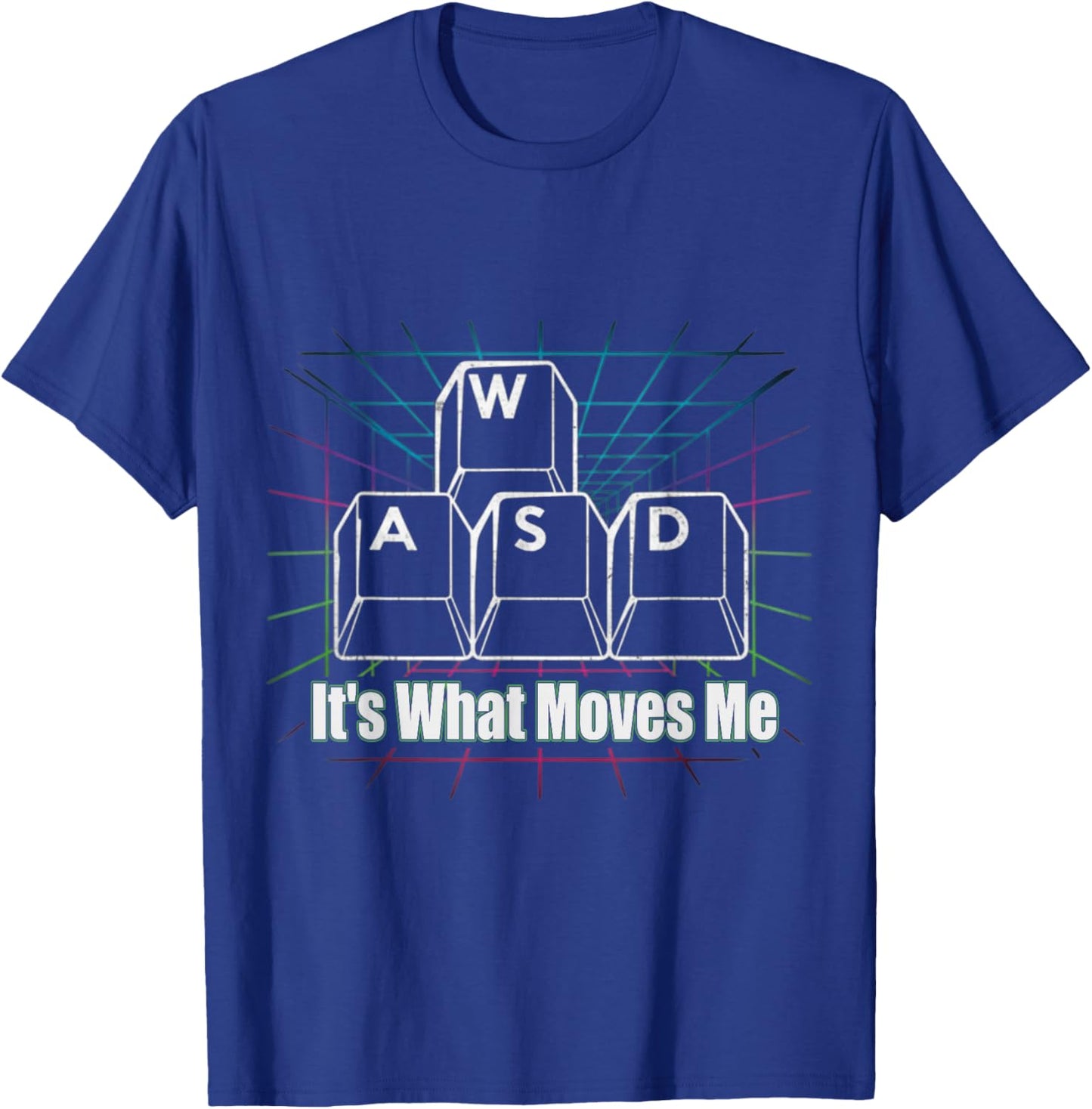 WASD It's What Moves Me - Funny PC Gamer Computer Nerd T-Shirt - T-Shirt | Royal
