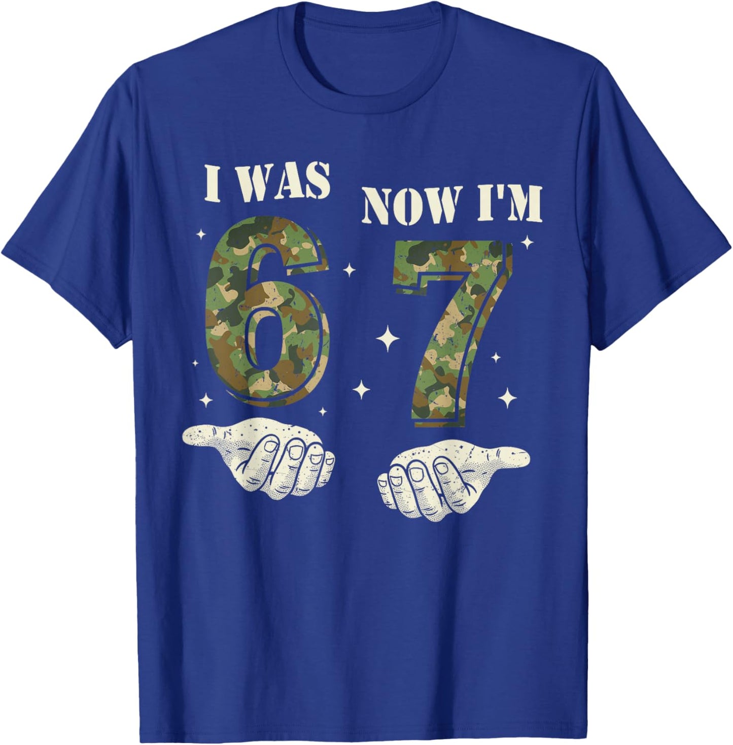I was 6 Now I'm 7 Year Old Birthday 6 7 Birthday Boys Kids T-Shirt - T-Shirt | Royal