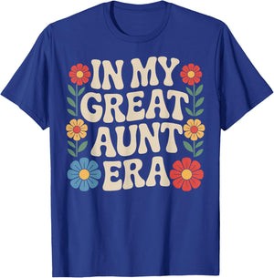 in My Great Aunt Era Family Support Aunt Retro T-Shirt - T-Shirt | Royal