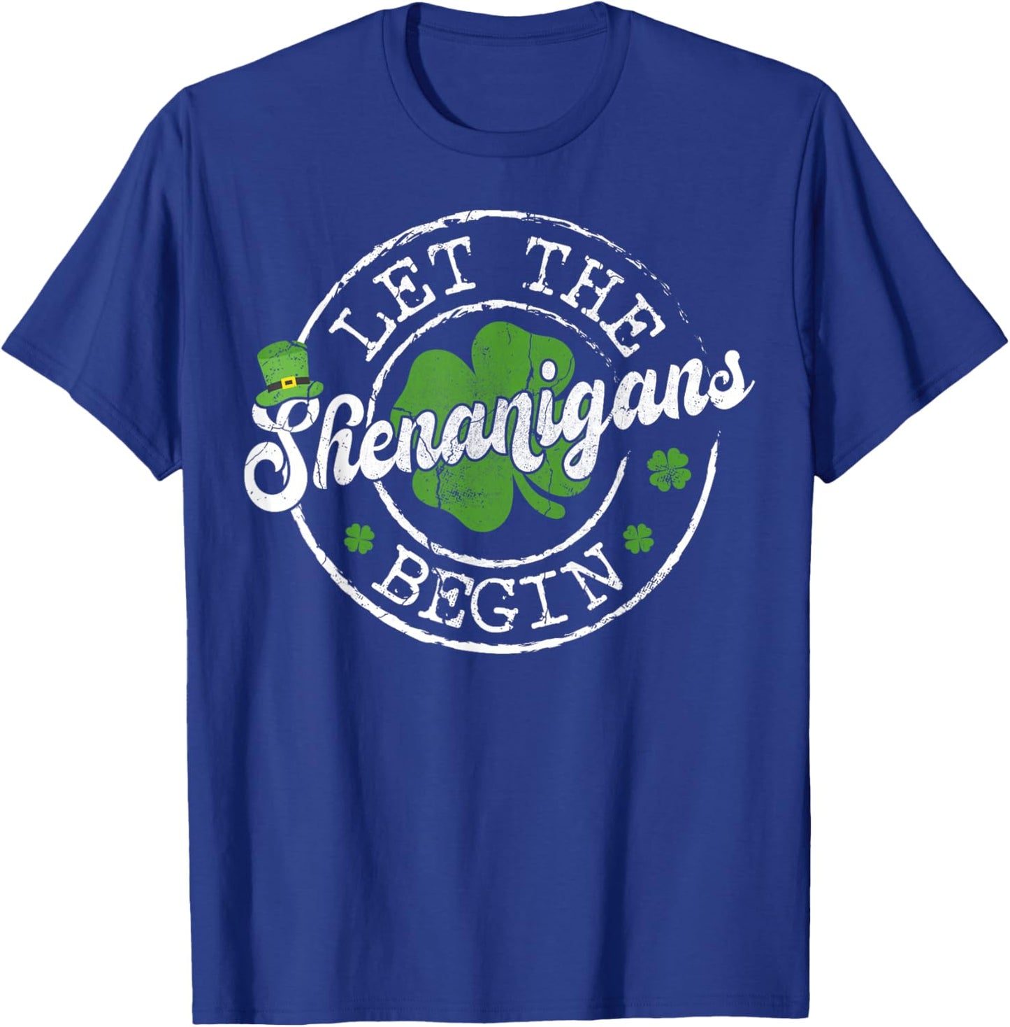 Let The Shenanigans Begin for Kids Boy Women St Patricks Day T-Shirt - T-Shirt | Royal