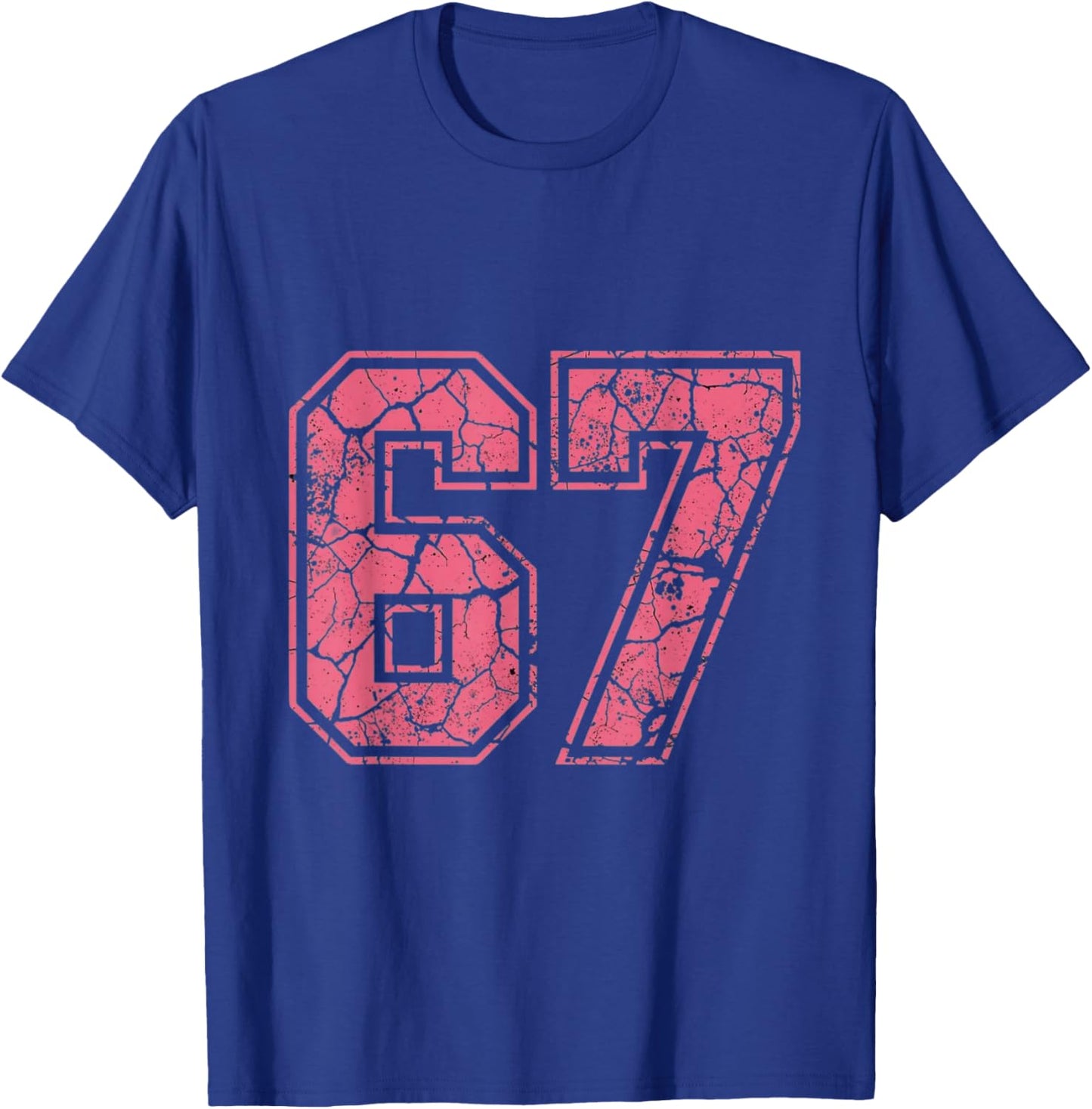 Pink Number 67 Jersey Player Uniform #67 Fan T-Shirt - T-Shirt | Royal