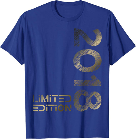 Limited Edition 2018 Boy Girl 8th Birthday 8 T-Shirt - T-Shirt | Royal