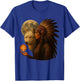 Indian Native American Woman with White Wolf Vitage Gifts T-Shirt - T-Shirt | Royal