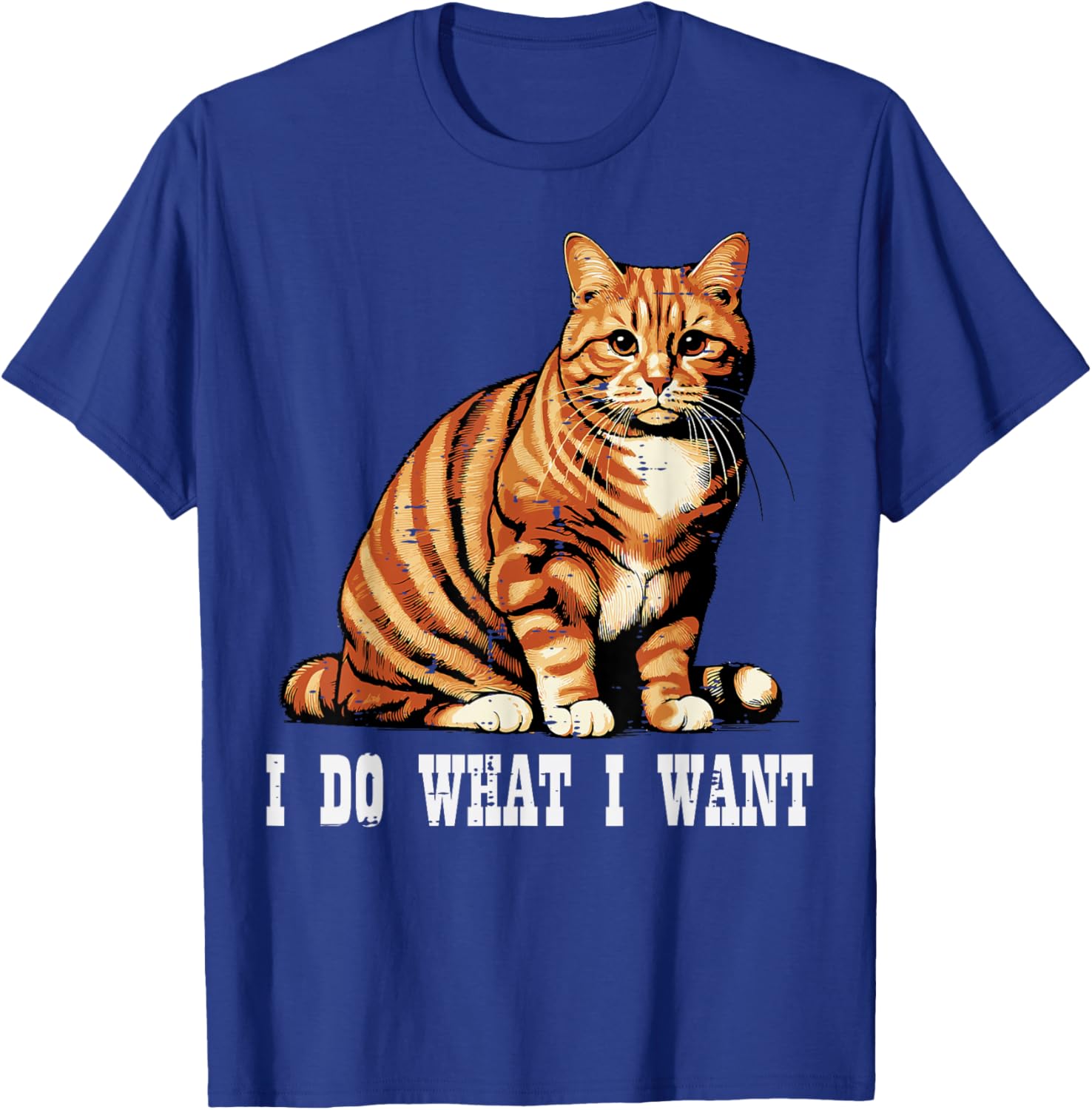 Cat I Do What I Want Funny Kitten Sarcastic Men Women Kids T-Shirt - T-Shirt | Royal