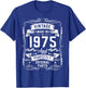 Vintage 1975 51yr 51st Birthday Gifts 51 Years Old T-Shirt - T-Shirt | Royal