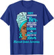 Motivational Cervical Cancer Awareness Black Women Melanin T-Shirt - T-Shirt | Royal