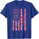 Jordan Middle Eastern Country Pink Camo USA Flag Distressed T-Shirt - T-Shirt | Royal