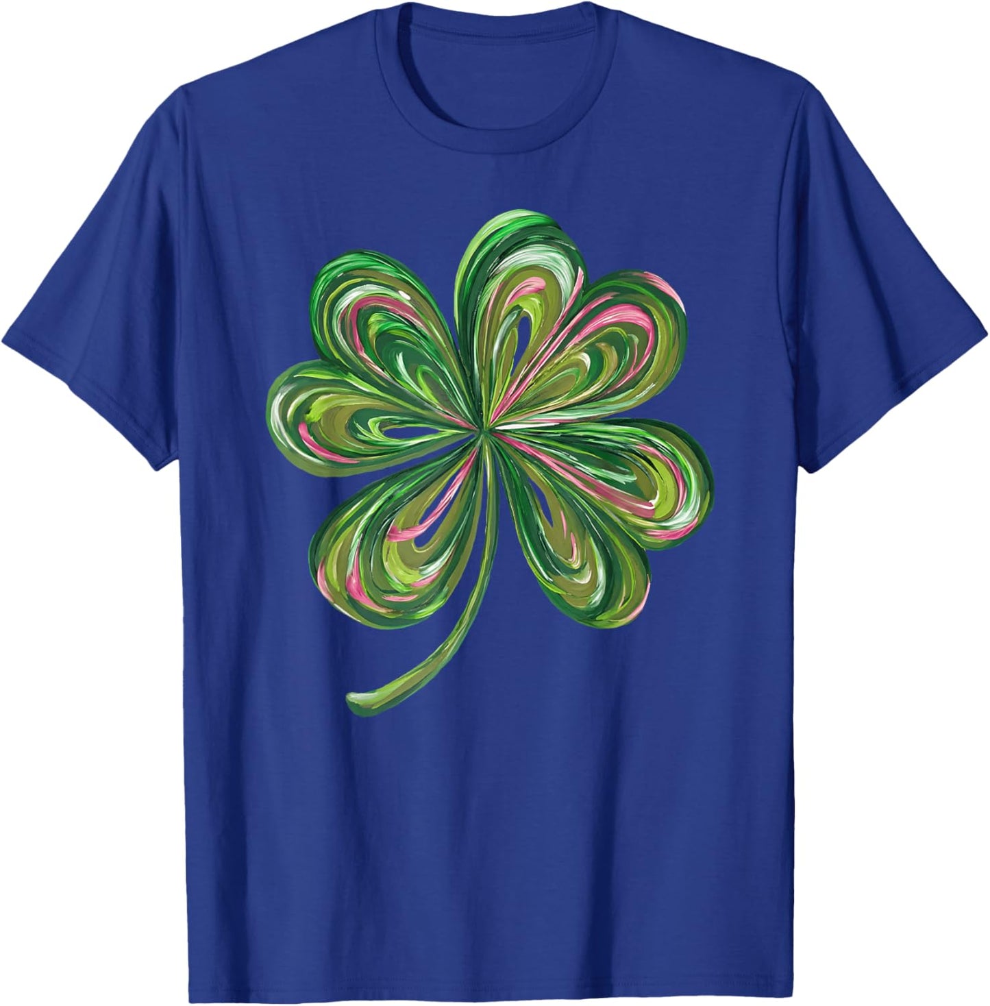 Coquette Shamrock Bow St Patrick’s Day Lucky Clover Kids T-Shirt - T-Shirt | Royal