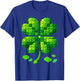 St Patricks Day Building Blocks Shamrock Bricks Kids Builder T-Shirt - T-Shirt | Royal