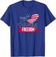 Faith Family Freedom American Flag T-Shirt - T-Shirt | Royal