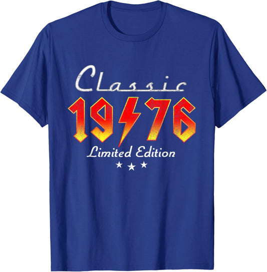 Vintage 1976 Classic Rock Legend 50 Year Old 50th Birthday T-Shirt - T-Shirt | Royal