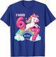 7 Year Old Birthday I was 6 Now I'm 7 67 Funny Kids Girls T-Shirt - T-Shirt | Royal