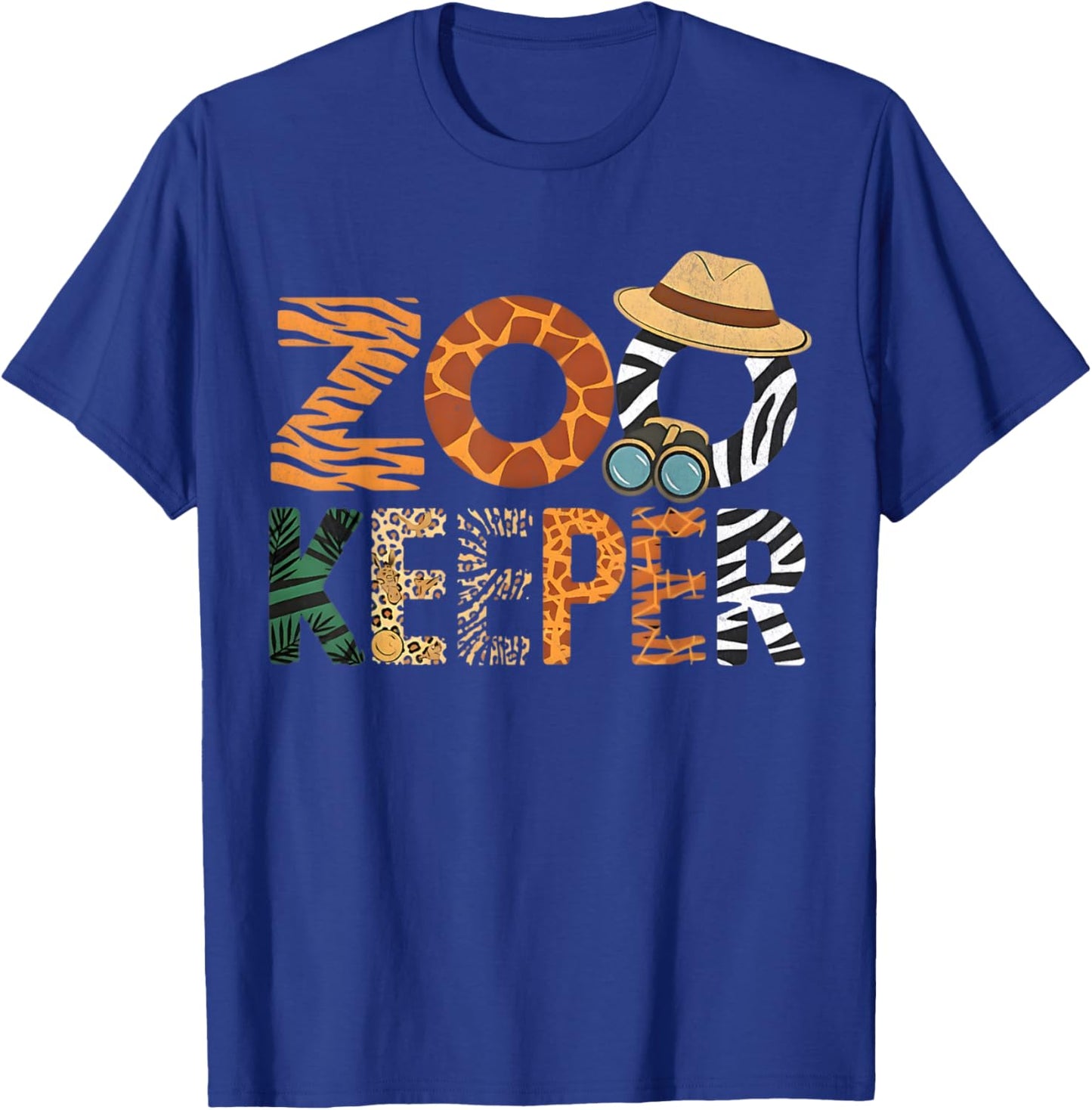 Zookeeper Costume Vintage T-Shirt - T-Shirt | Royal