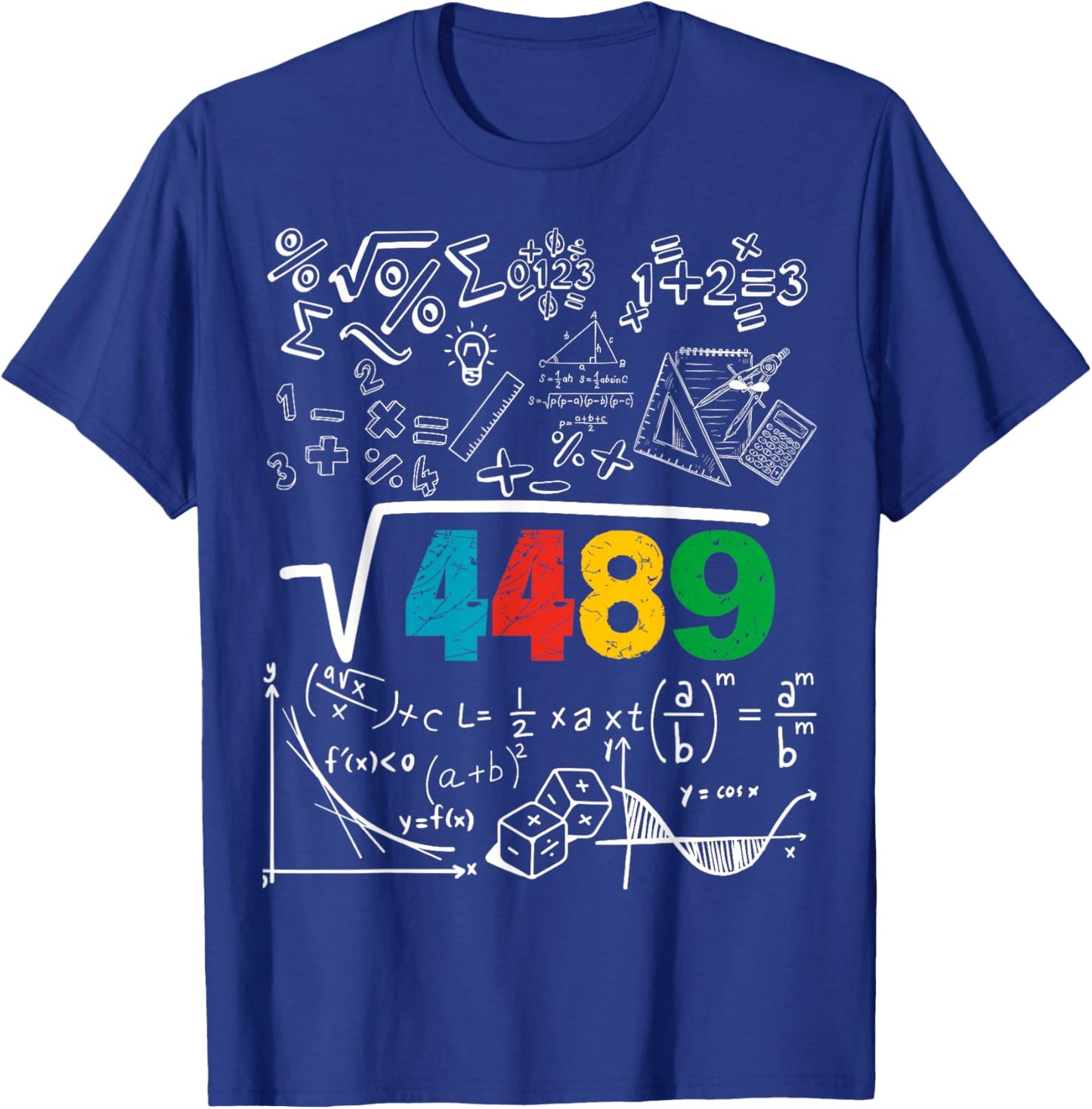 67 Meme Square Root 4489 Slang Six Seven Math Teacher T-Shirt - T-Shirt | Royal
