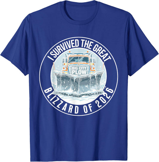 Historic American Blizzards Legendary Winter Storms T-Shirt - T-Shirt | Royal