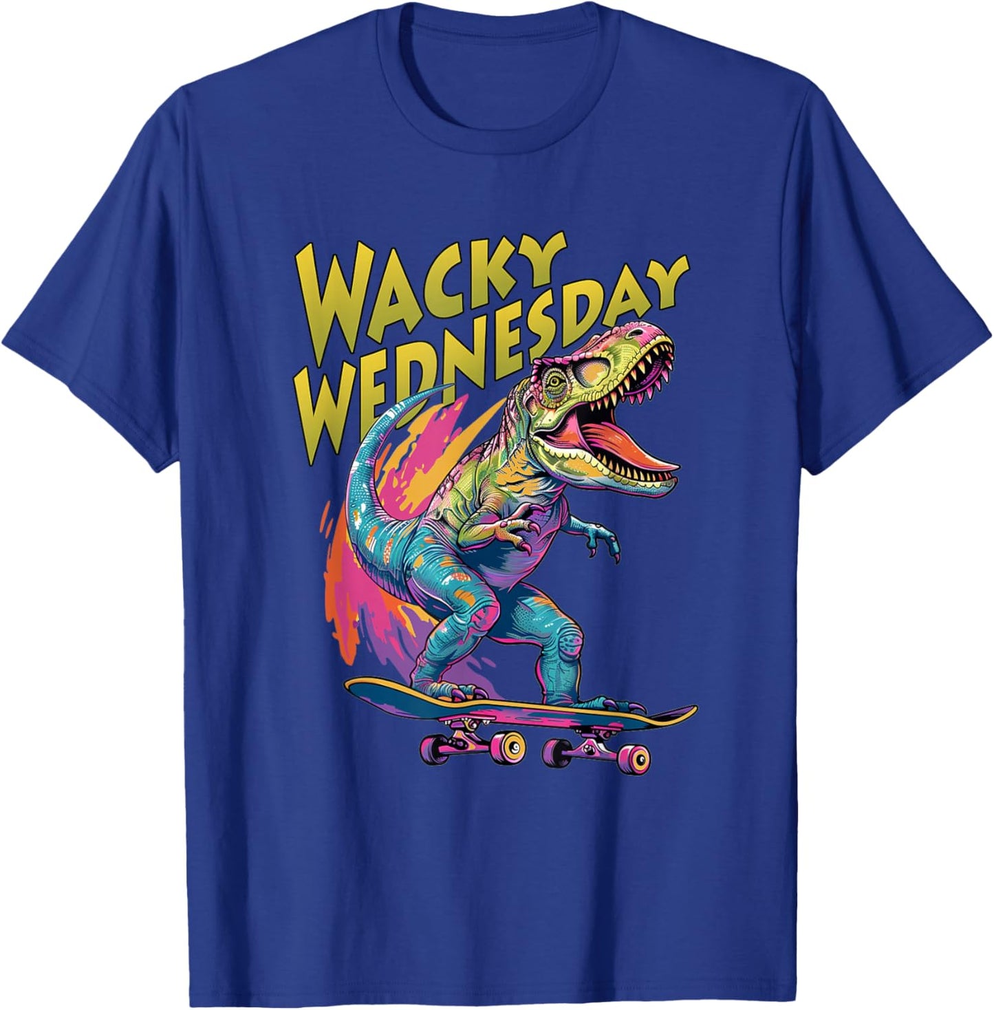 Wacky Wednesday Kids and Teachers | Mismatch Day Spirit Week T-Shirt - T-Shirt | Royal