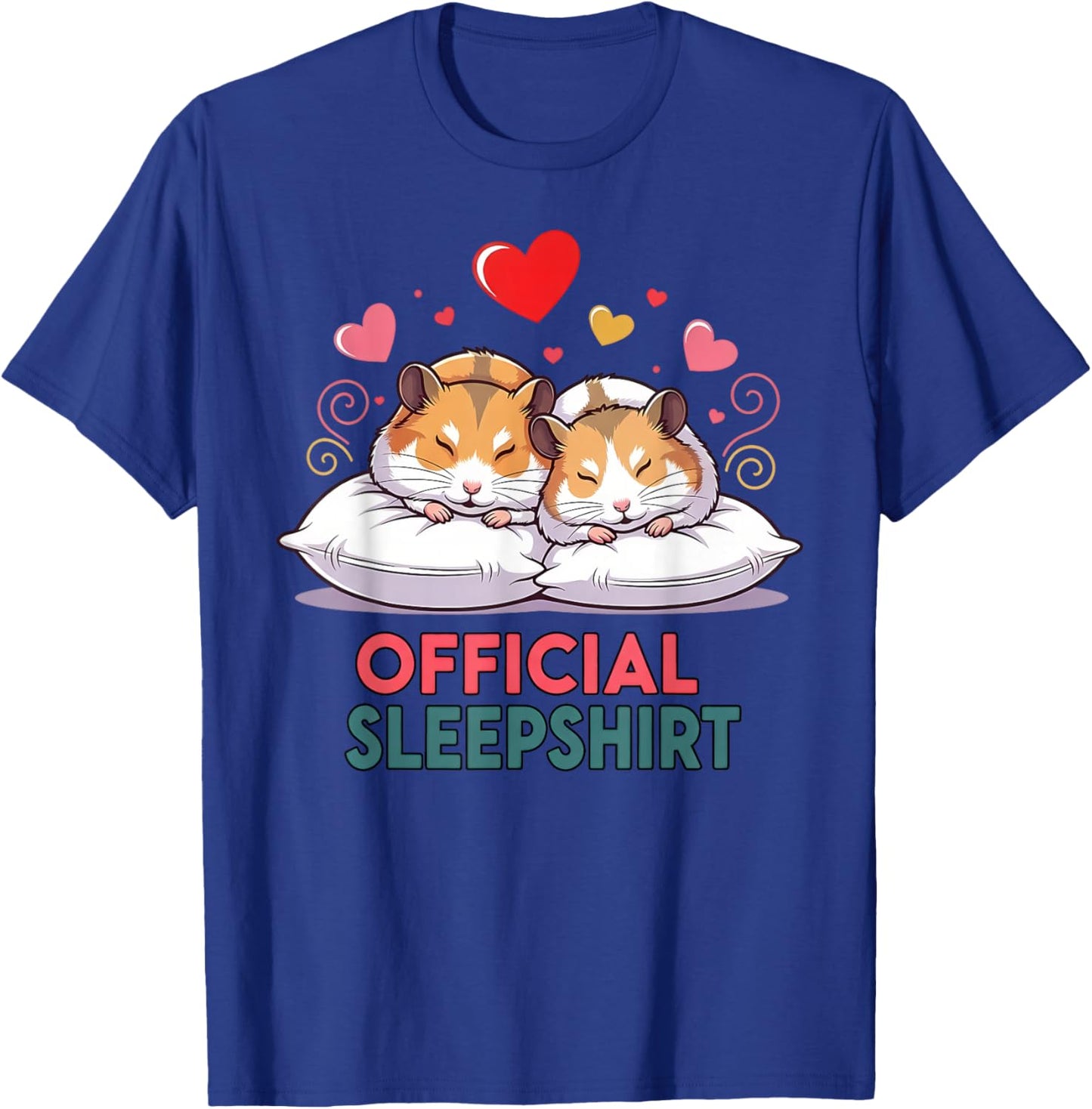 Cozy Sleepshirt Cute Hamster Couples Valentine's Day T-Shirt - T-Shirt | Royal