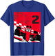 Disney Racing 2nd Birthday 2 Years Old Mickey Mouse Race Car T-Shirt - T-Shirt | Royal