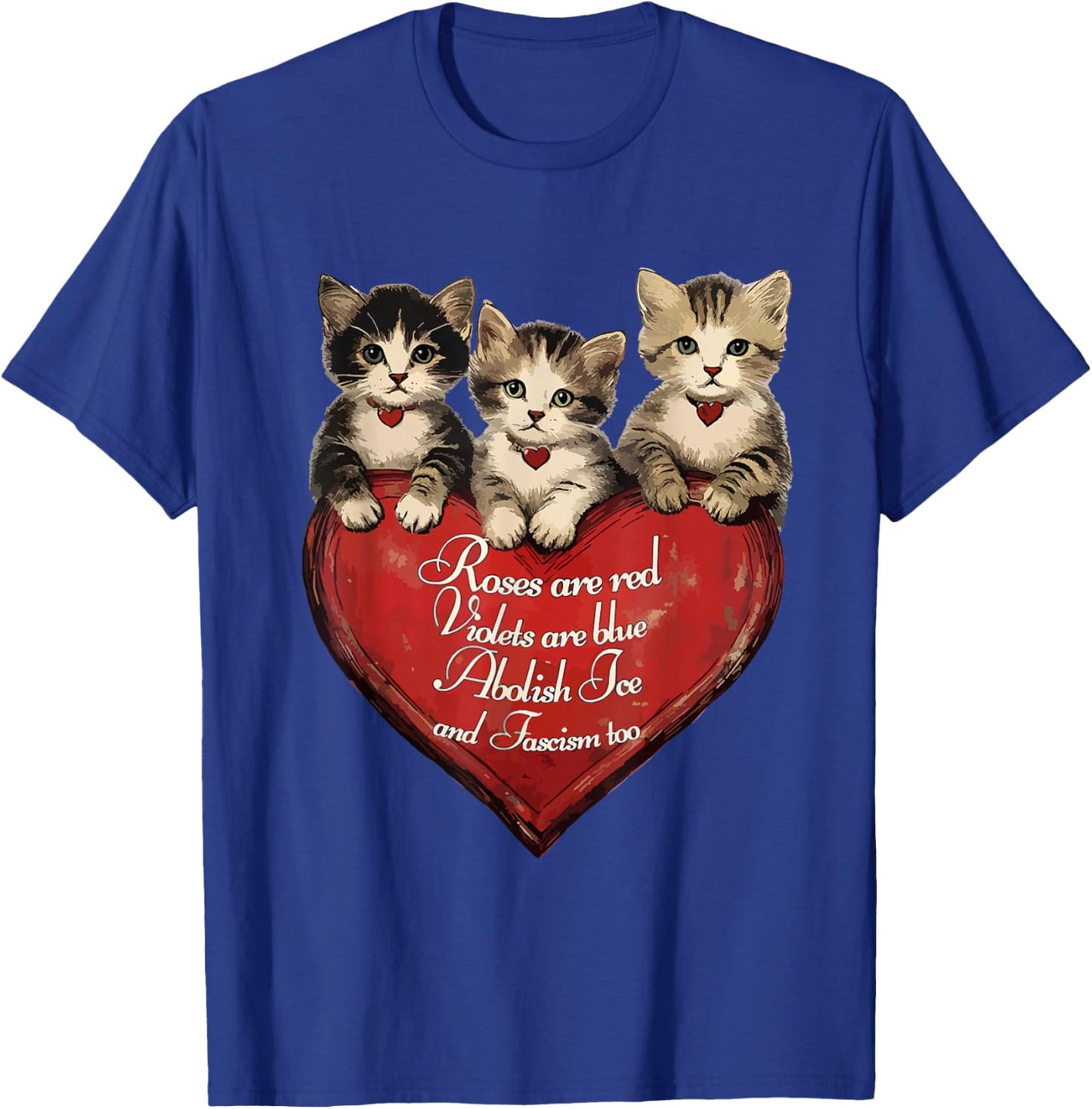 ICE Out Now Abolish ICE Funny Cat Meme Men Women T-Shirt - T-Shirt | Royal