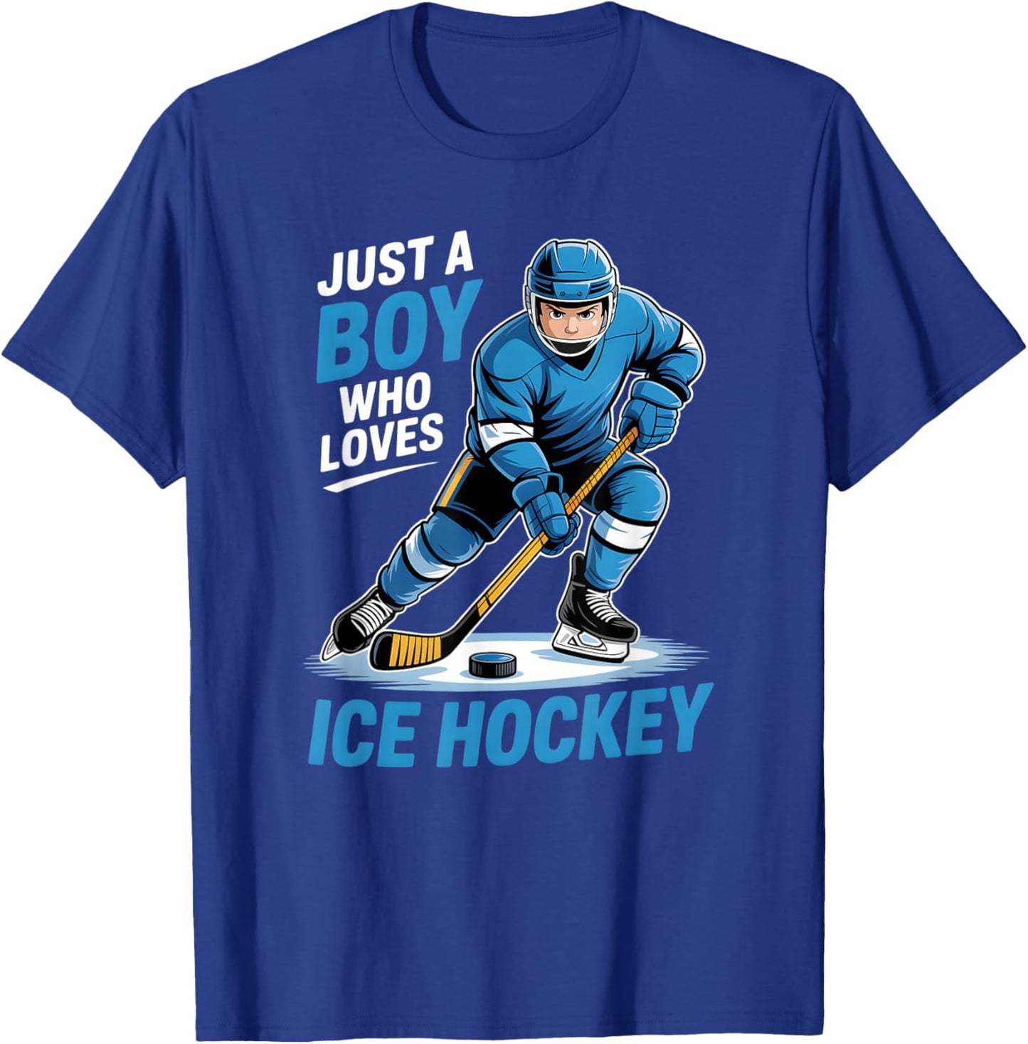 Boys Ice Hockey T-Shirt - T-Shirt | Royal