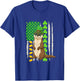 US Flag Shamrocks St. Patrick's Day Otter Lover Kids Family T-Shirt - T-Shirt | Royal