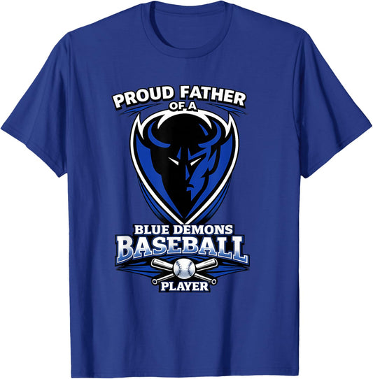 Oak Forest Blue Demons Baseball Father T-Shirt - T-Shirt | Royal