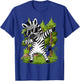 Cute Dabbing Zebra Clothes Kids Toddler Boys Animal Print T-Shirt - T-Shirt | Royal
