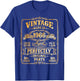 60th Birthday Man Woman 60 Years Decoration 1966 Gift Funny T-Shirt - T-Shirt | Royal