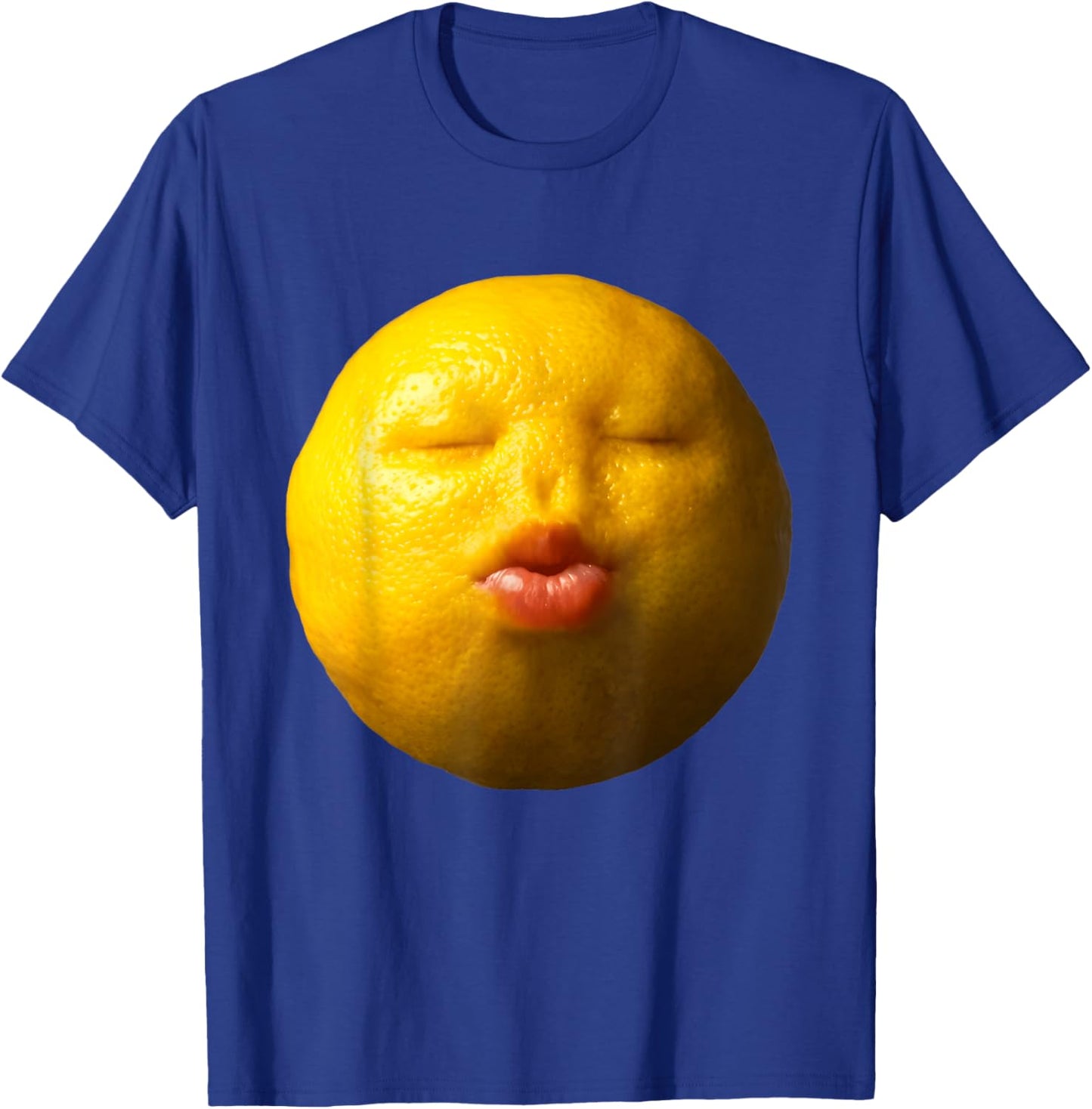 Niche Lemon Meme Ai Fruits Eating Fruit Funny brainrot Silly T-Shirt - T-Shirt | Royal