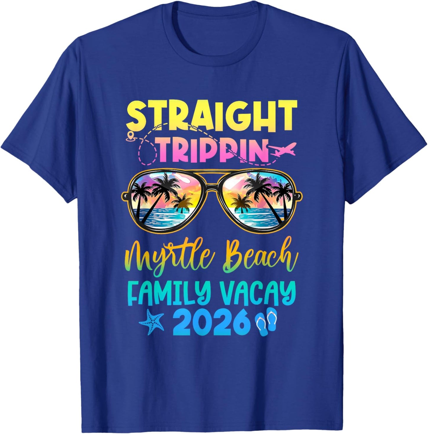 Family Vacation Myrtle Beach 2026 Summer Holiday Matching T-Shirt - T-Shirt | Royal