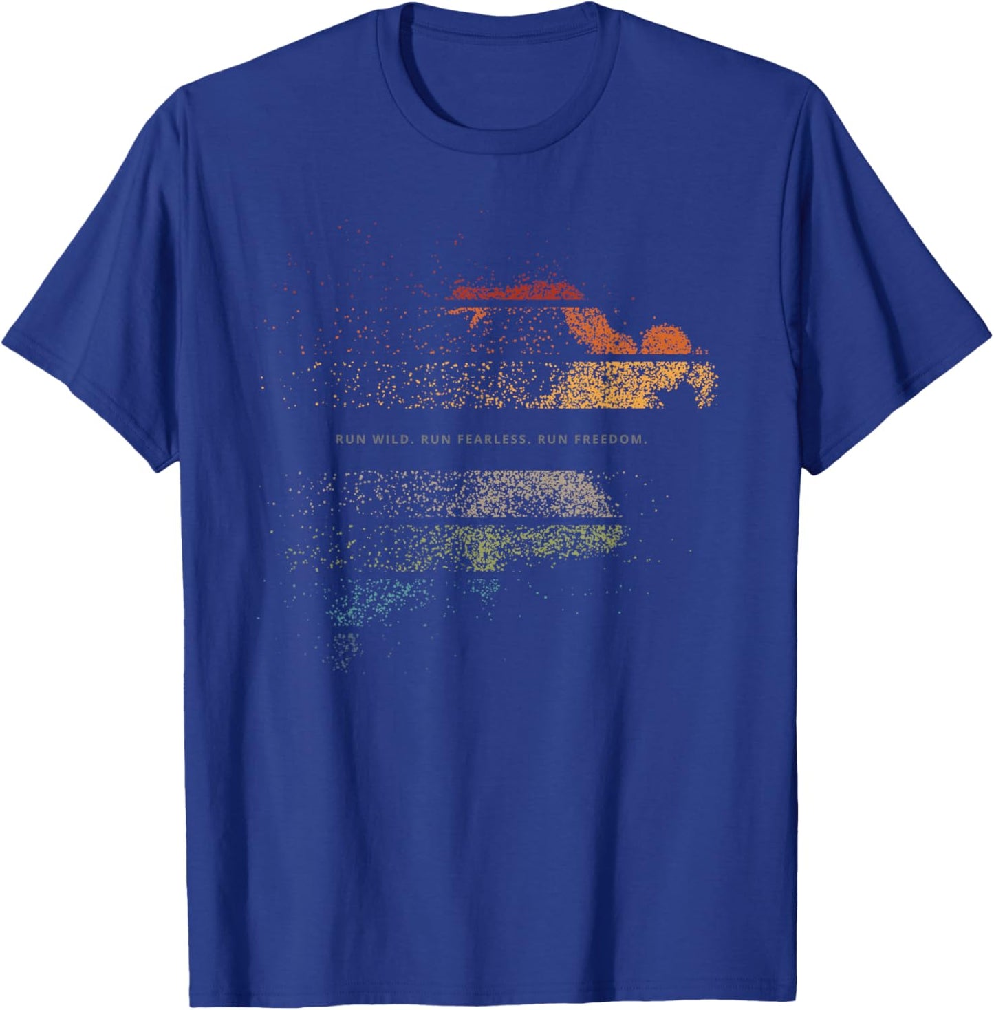 Retro Vintage Sports Runner Runner T-Shirt - T-Shirt | Royal