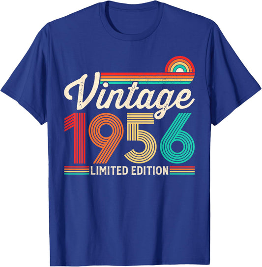 70 Years Old Vintage 1956 Limited Edition 70th Birthday T-Shirt - T-Shirt | Royal