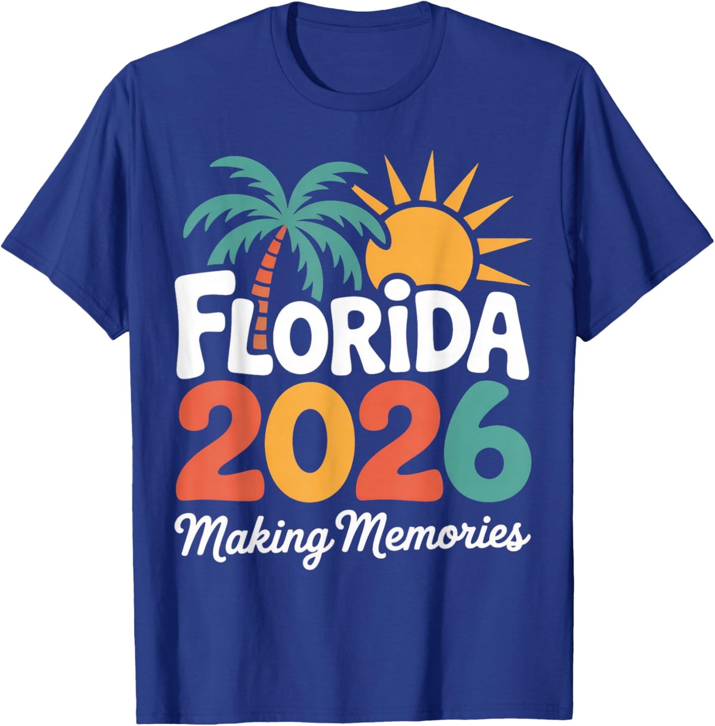 Florida 2026 Family Vacation Trip & Friends Group Souvenirs T-Shirt - T-Shirt | Royal