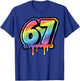 6 7 Meme Number Drip 67 Gen Alpha Slang Kids Boys Youth T-Shirt - T-Shirt | Royal