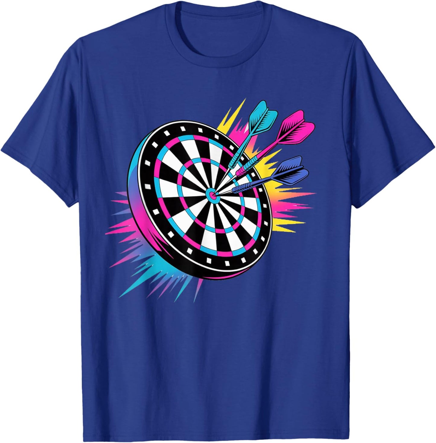 Fan Trikot Team Sport Dart Darts Dartspieler Retro Spruch T-Shirt - T-Shirt | Royal