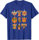 Cute Party Animals Birthday Wildlife Zoo Birthday Boys Kids T-Shirt - T-Shirt | Royal