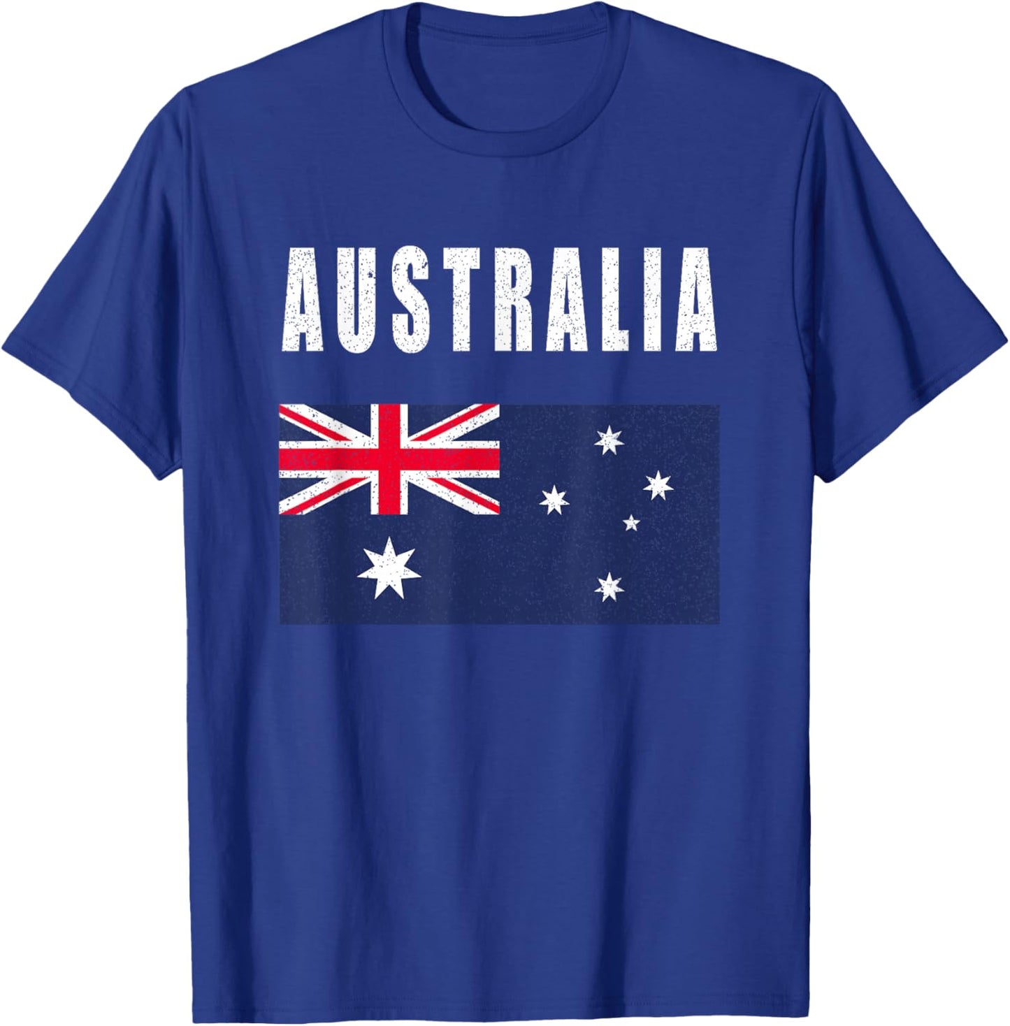 Australian Flag Patriotic Aussie Pride Happy Australia Day T-Shirt - T-Shirt | Royal