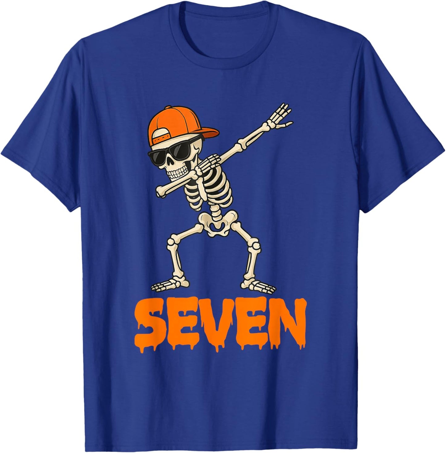 Funny Dabbing Skeleton 67 Meme Matching Halloween Costume T-Shirt - T-Shirt | Royal