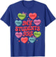 Teacher Valentine Heart My Students are Loved Kind Women T-Shirt - T-Shirt | Royal