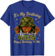Aquarius Queen Black Woman with Cap Camo It's My Birthday T-Shirt - T-Shirt | Royal
