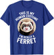 This is My Human Costume Ferret Lover Funny Halloween Mood T-Shirt - T-Shirt | Royal